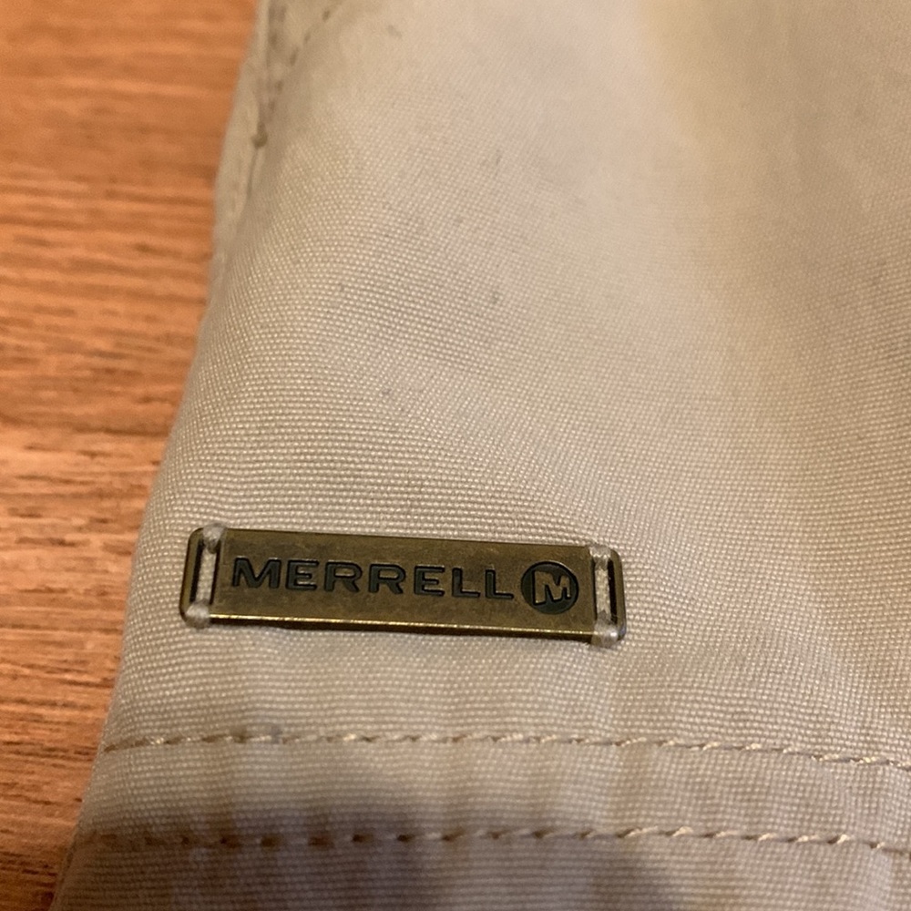 Merrell tan skirt/green shorts underneath mini skirt activewear skorts Size 8. - Picture 6 of 13